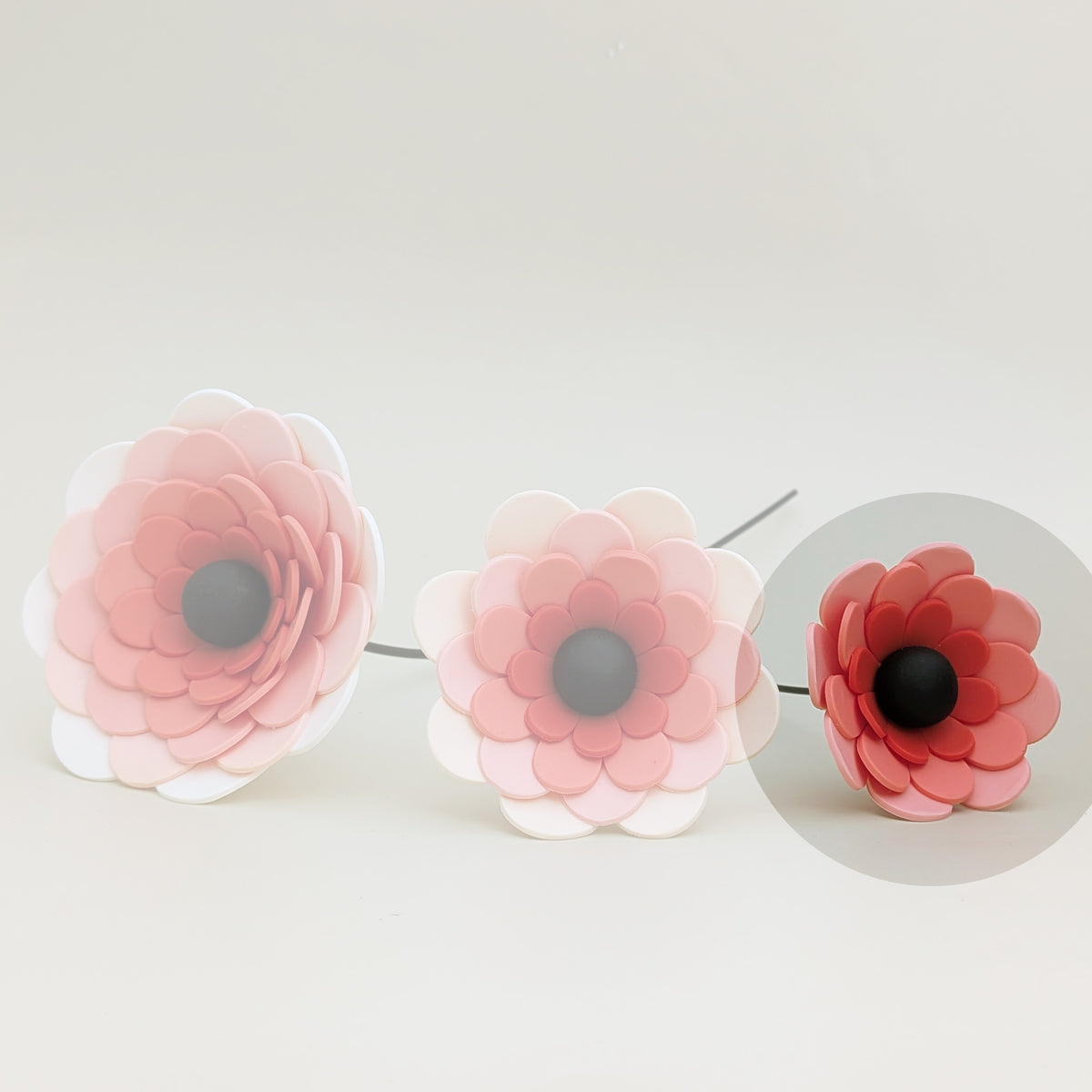 Les PinkFlores – Fleurs décoratives roses